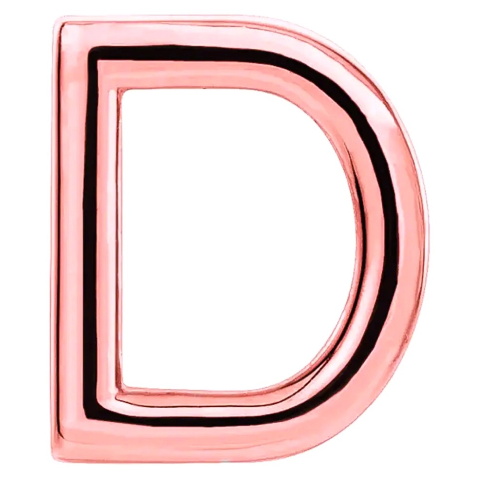Wove Made jewelers monogram stud earrings LETTER E